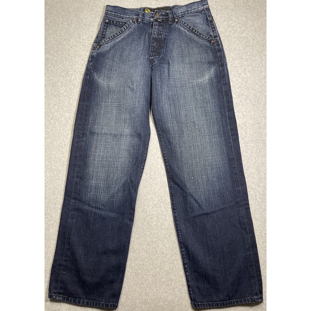 Vintage Nautica Men's Size 32x32 Blue Straight Leg Wash 100% Cotton Denim Jeans